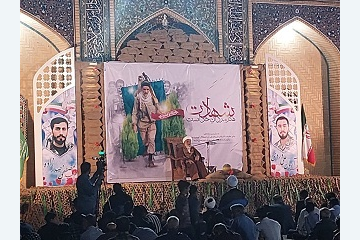 سخنرانی به مناسبت سالگرد شهدای شهر جوپار