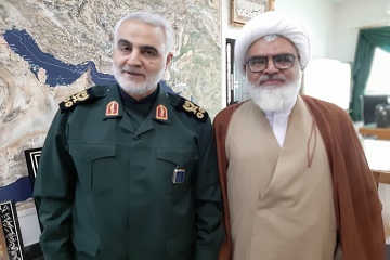 در معییت سردار شهید حاج قاسم سلیمانی